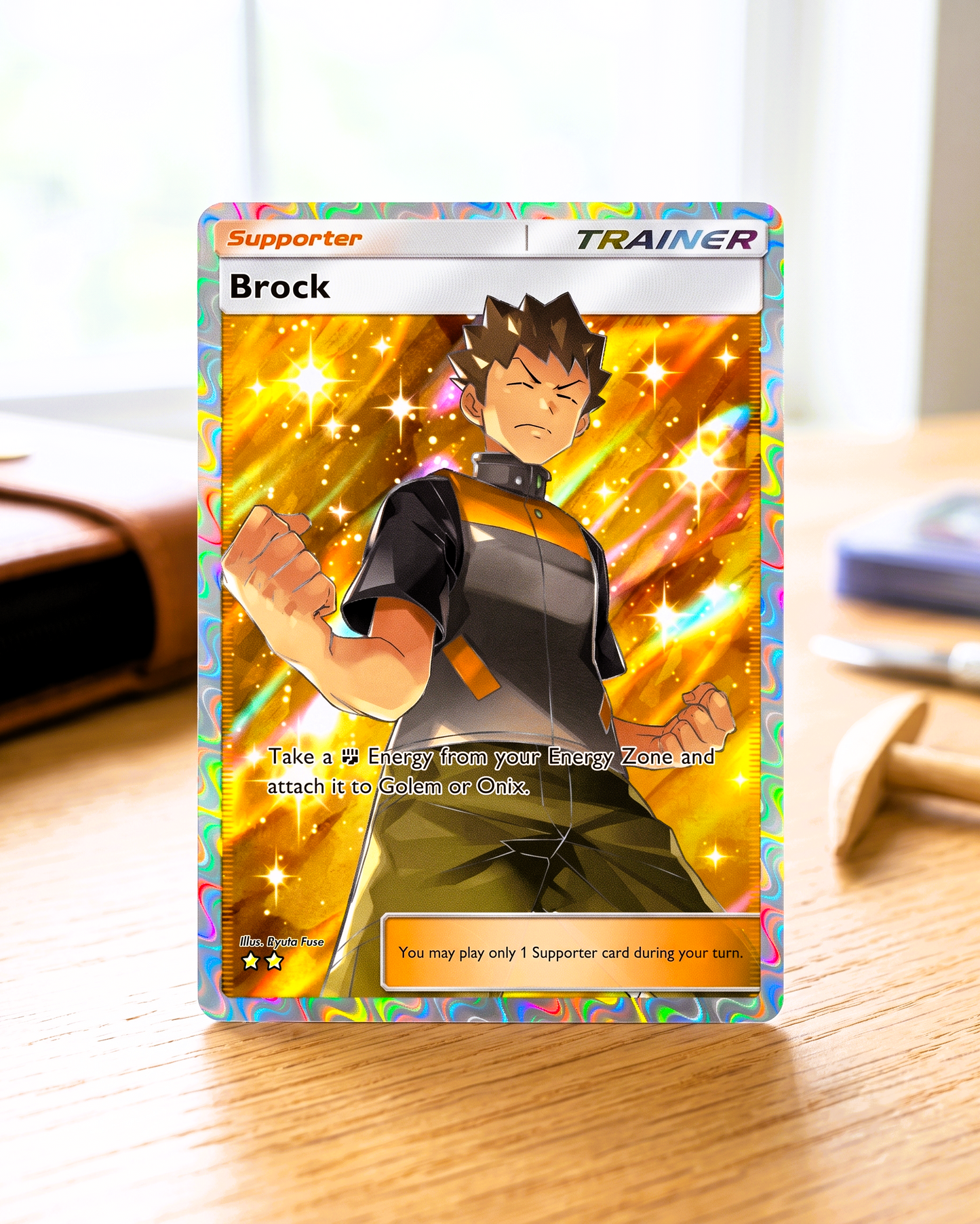 Carte personnalisée physique de poche JCC | Dresseur Pierre Full Art A1-271 – Genetic Apex