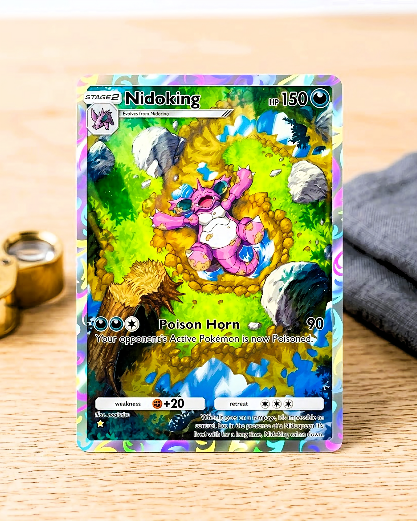 TCG Pocket Physical Custom Card | Nidoking A1-241 – Genetic Apex
