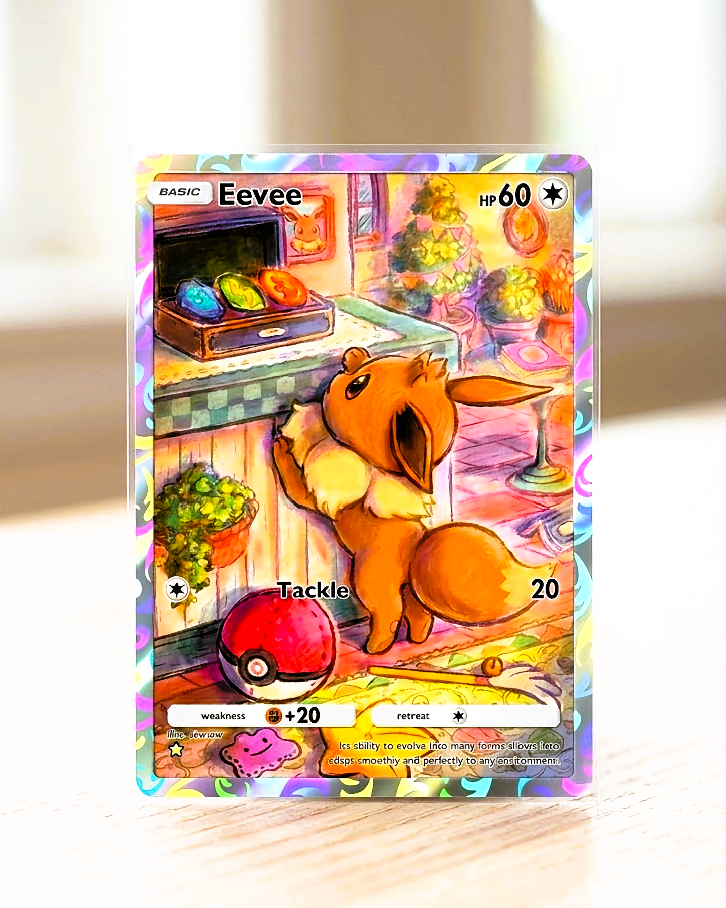 TCG Physische Custom Karte für die Hosentasche | Evoli A1-248 – Genetischer Apex