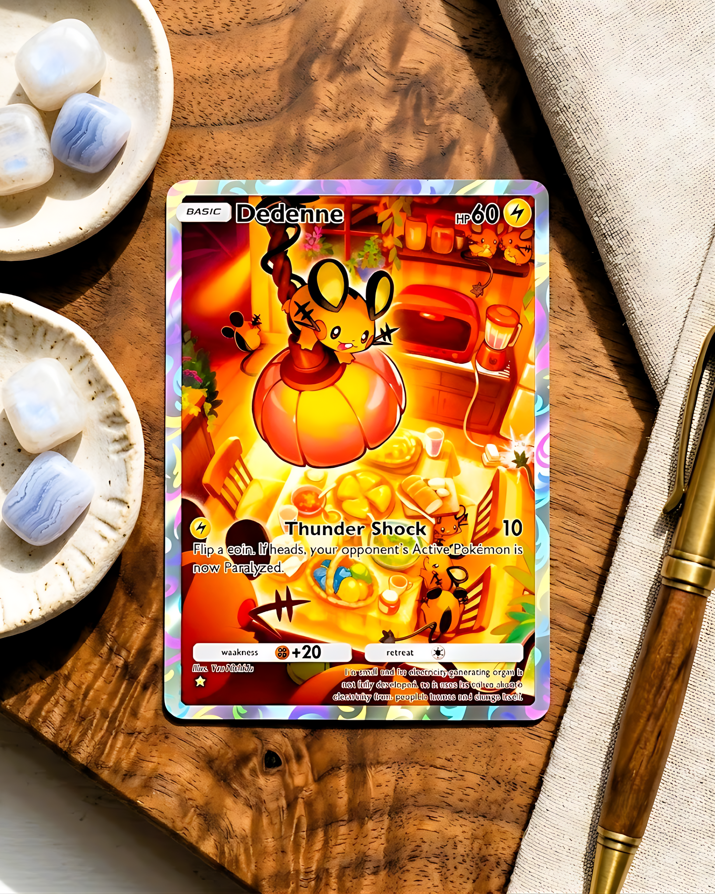 TCG Pocket Physical Custom Card | Dedenne A1a-073 – Mythical Island