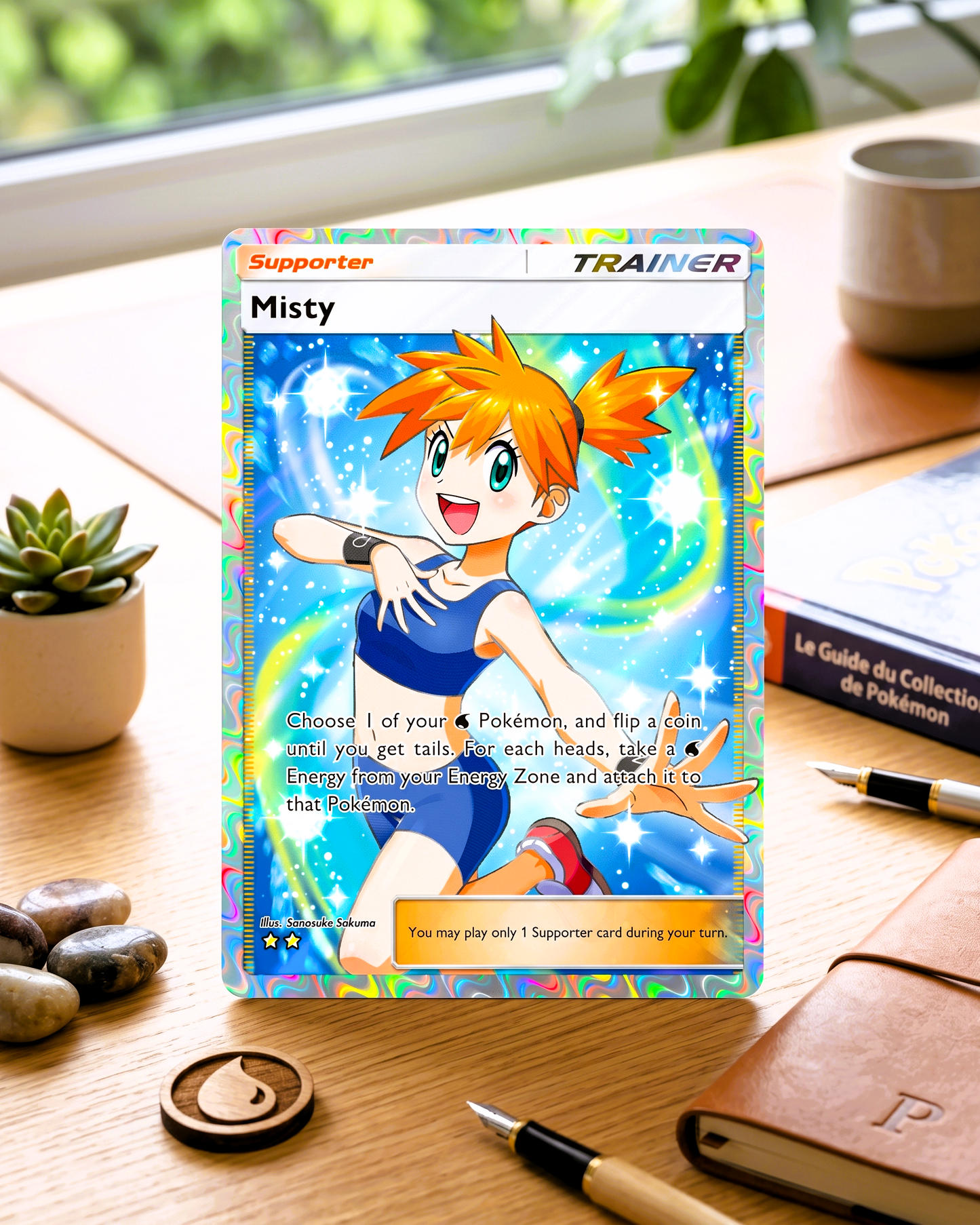 Carte Pokémon personnalisée physique TCG | Dresseur Ondine Pleine Illustration A1-267 – Genetic Apex