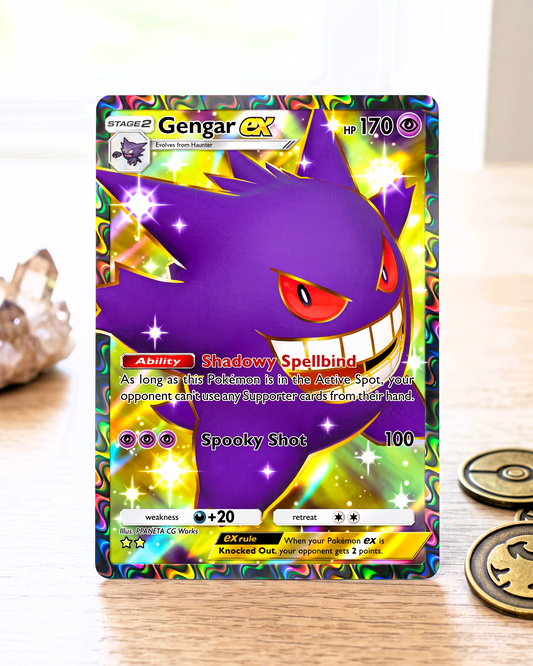 TCG Pocket Physische Custom Karte | Gengar EX Full Art A1-261 – Genetic Apex