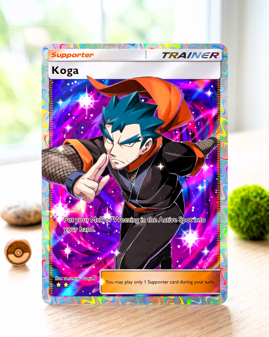 TCG Pocket Physische Custom Karte | Trainer Koga Full Art A1-269 – Genetic Apex