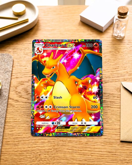 Carte physique personnalisée TCG Pocket | Dracaufeu EX Full Art A1-253 – Genetic Apex