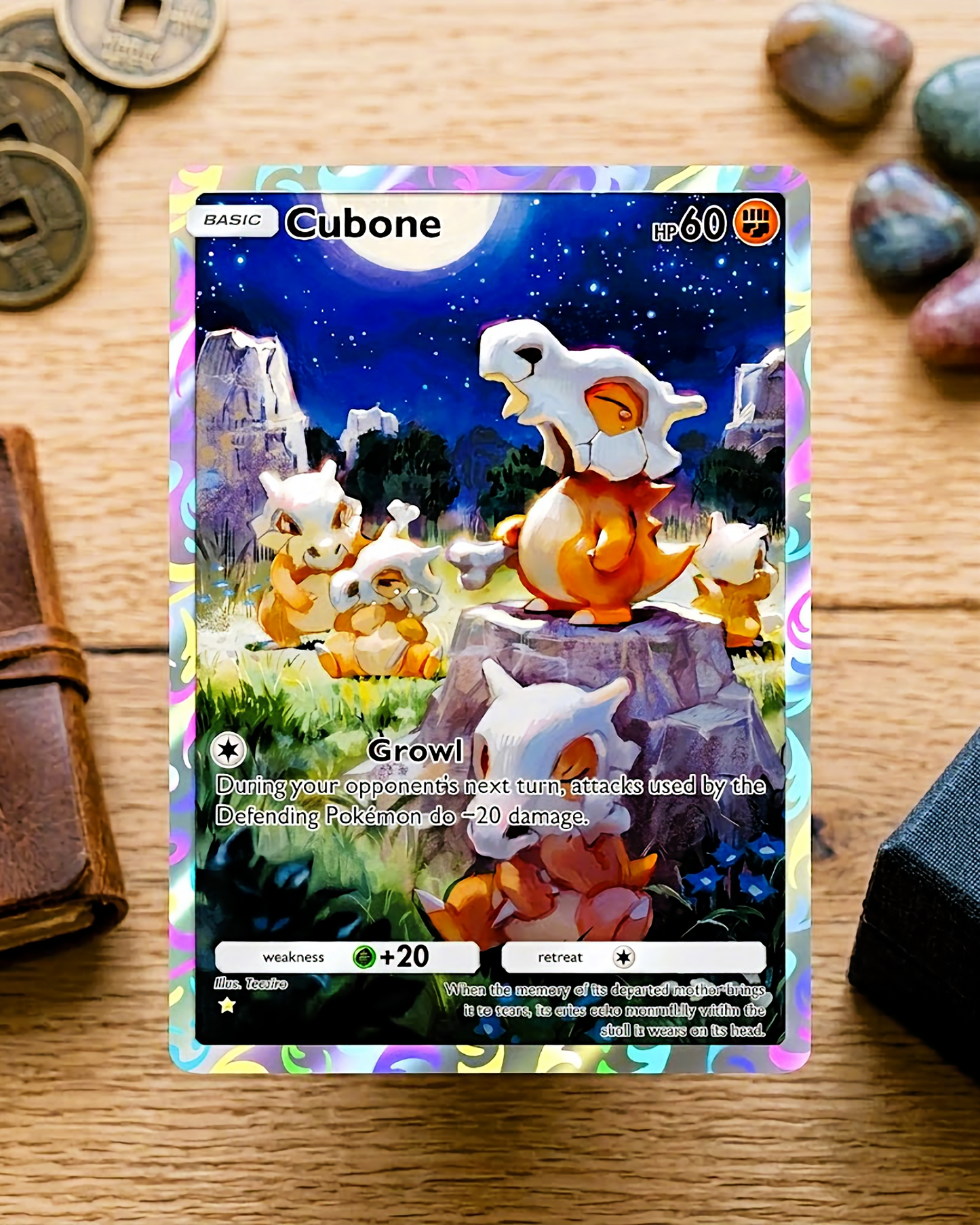 TCG Pocket Physical Custom Card | Cubone A1-239 – Genetic Apex