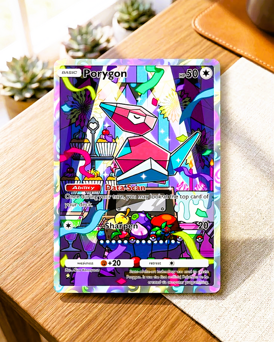 TCG Pocket Physische Custom Karte | Porygon A1-249 – Genetischer Scheitelpunkt