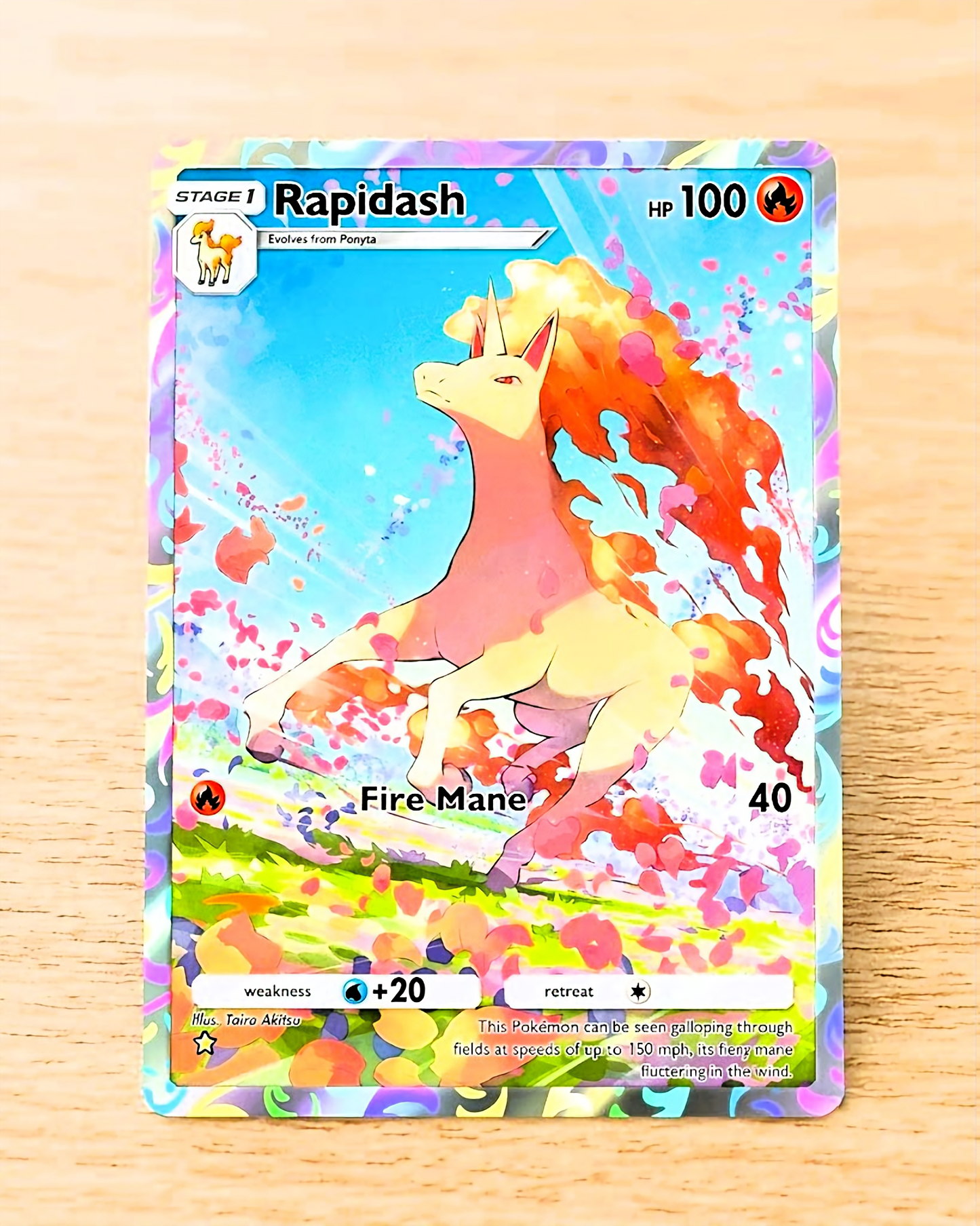TCG Pocket Physical Custom Card | Rapidash A1-231 – Genetic Apex