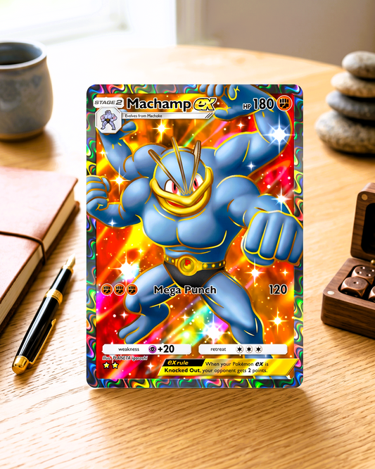 TCG Pocket physische benutzerdefinierte Karte | Machomei EX Full Art A1-263 – Genetischer Apex
