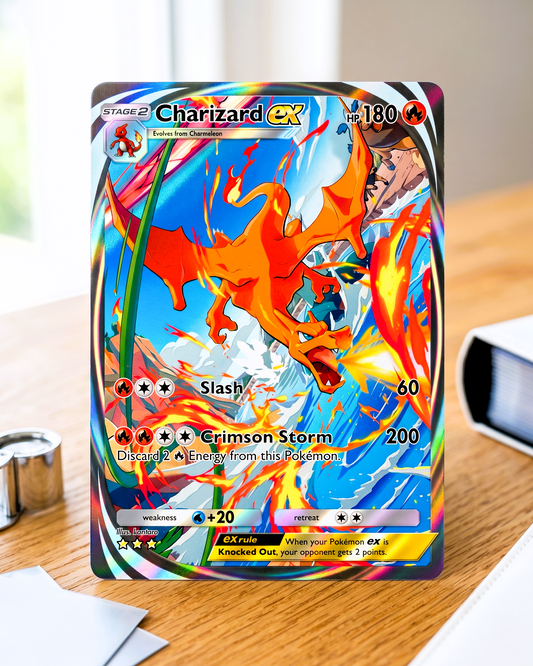 TCG Pocket Physical Custom Card | Charizard EX Immersive A1-280 – Genetic Apex