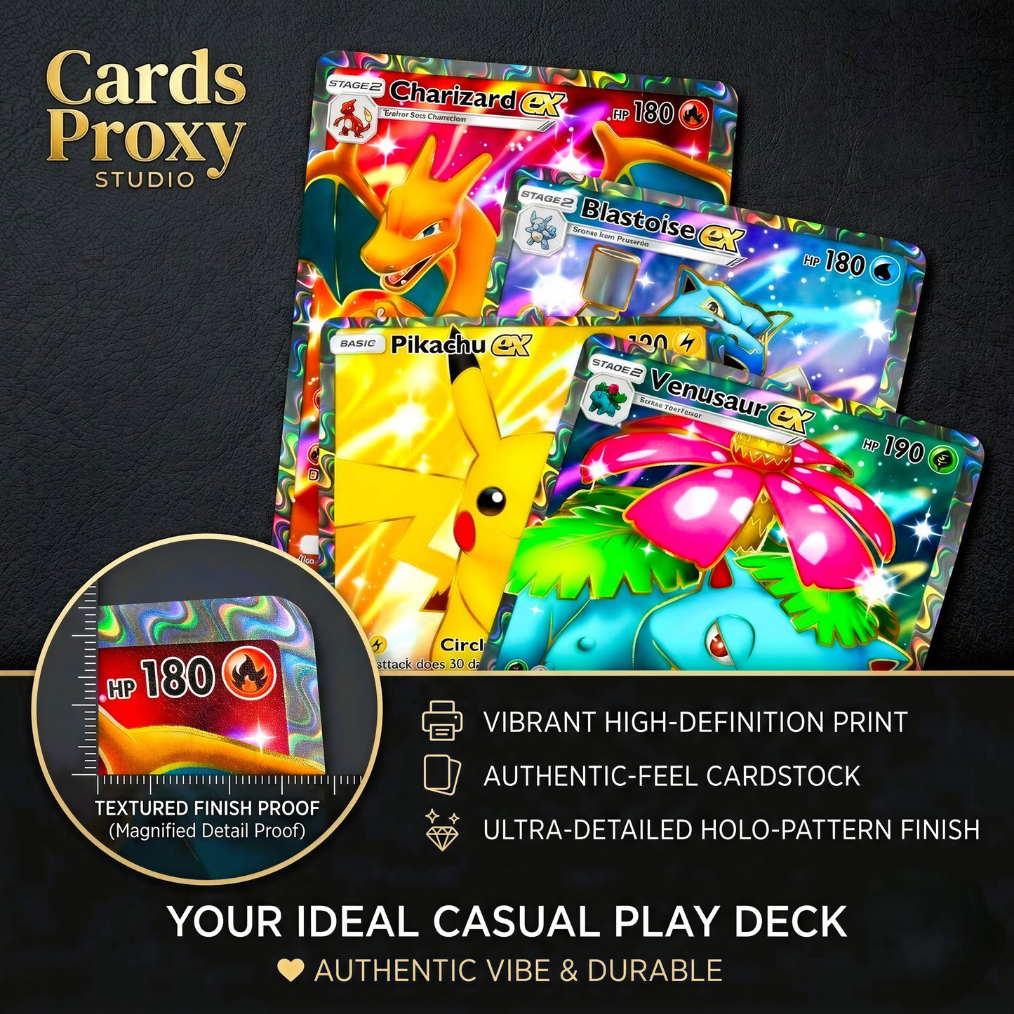 TCG Pocket Physical Custom Card | Pikachu EX Immersive A1-281 – Genetic Apex